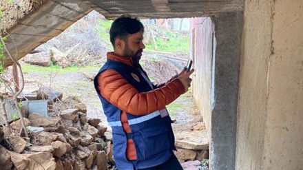 Selçuk Üniversitesi personeli, Osmaniye’de hasar tespit çalışması yapıyor